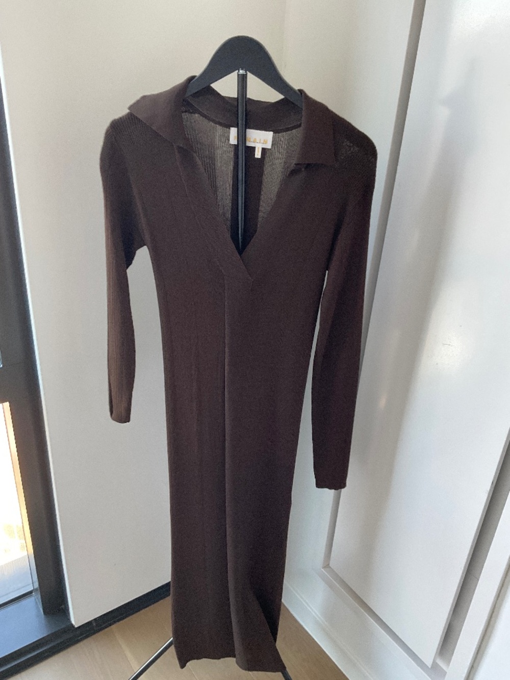 Remain Birger Christense Slate Brown long dress Size 8